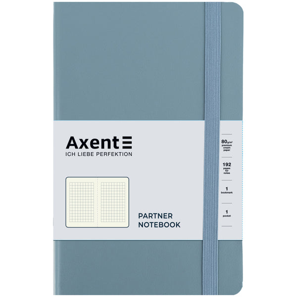 Notizbuch Axent Partner Soft Earth Colors 8620-02-A, 125x195 mm, 96 Blatt, blau