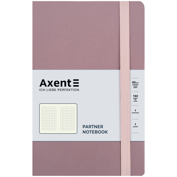 Notizbuch Axent Partner Soft Earth Colors 8620-03-A, 125x195 mm, 96 Blatt, rosa
