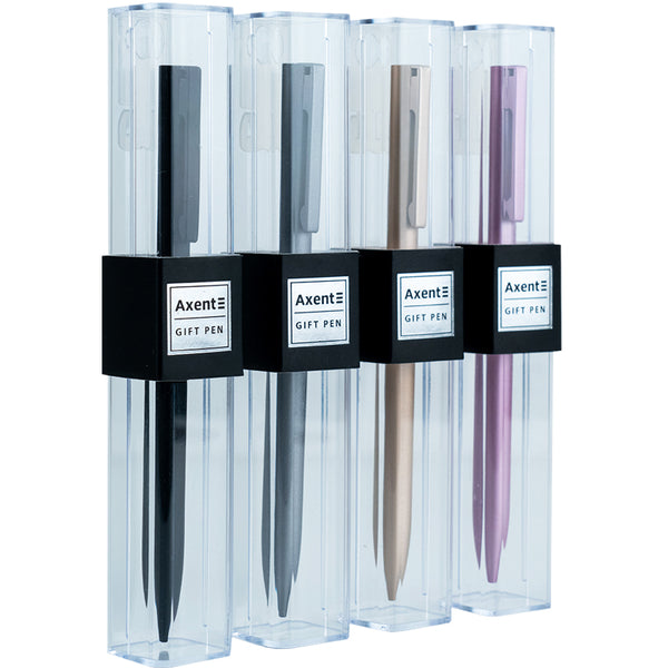 Ballpoint pen Axent AB1099-00-02-A, 0.7 mm, retractable, blue