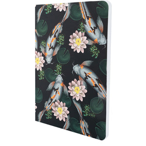 Notebook Axent Fish 8700-2-A, А5, 80 sheets, squared, green-white