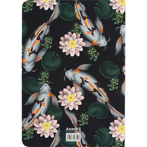Notebook Axent Fish 8700-2-A, А5, 80 sheets, squared, green-white