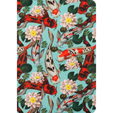 Notizbuch Axent Fish 8700-4-A, А5, 80 Blatt, kariert, blau-rot
