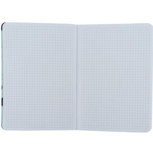 Notizbuch Axent Fish 8700-4-A, А5, 80 Blatt, kariert, blau-rot