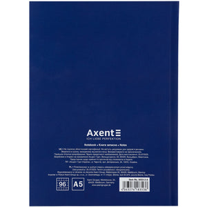 Notizbuch Axent UA Free 8455-2-A, A5, 96 Blätter, Zelle, Hardcover