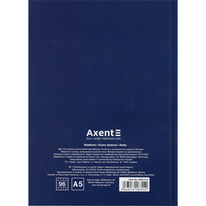 Notizbuch Axent UA Single 8455-4-A, A5, 96 Blatt, Zelle, Hardcover