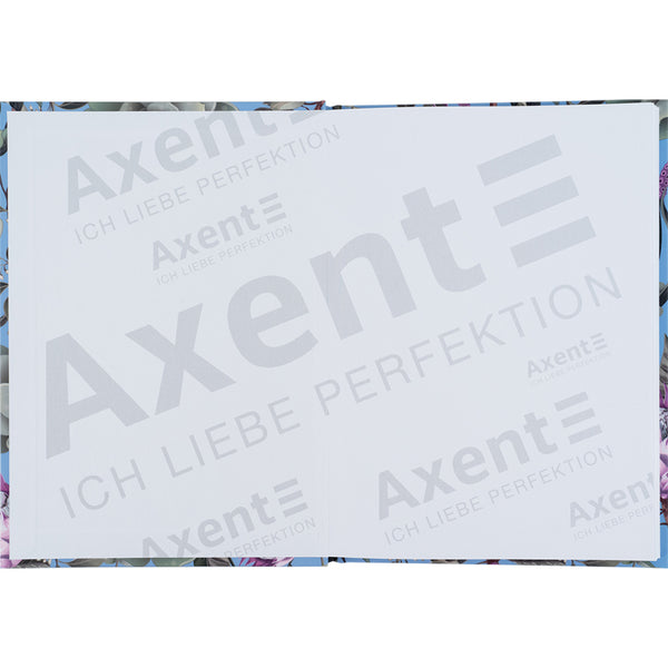Notebook Axent Bloom 8456-2-A, А5, 96 sheets, squared, blue