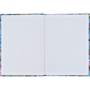 Notebook Axent Bloom 8456-2-A, А5, 96 sheets, squared, blue