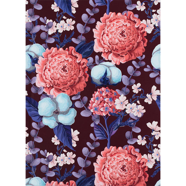 Notizbuch Axent Bloom 8456-3-A, А5, 96 Blatt, kariert, lila