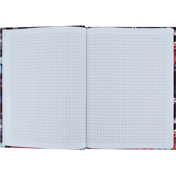 Notizbuch Axent Bloom 8456-3-A, А5, 96 Blatt, kariert, lila