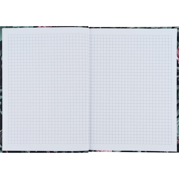 Notizbuch Axent Bloom 8456-4-A, А5, 96 Blatt, kariert, grün