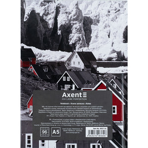 Notizbuch Axent R&B Houses 8457-1-A, A5, 96 Blatt, Zelle, Hardcover