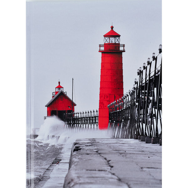 Notizbuch Axent R&B Lighthouse 8457-4-A, A5, 96 Blatt, Zelle, Hardcover