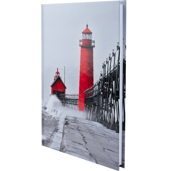 Notizbuch Axent R&B Lighthouse 8457-4-A, A5, 96 Blatt, Zelle, Hardcover
