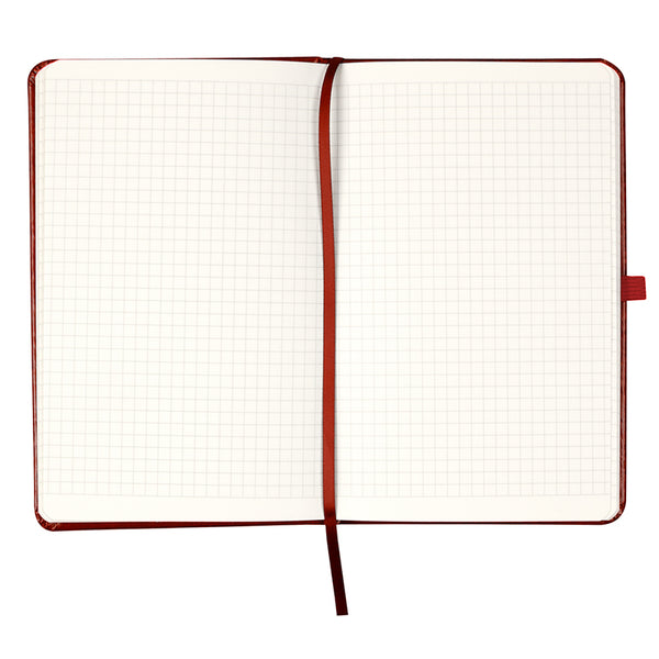 Notizbuch Axent Partner Lux Ukrainisch 8202-05-4-A, 125x195 mm, 96 Blätter, Zelle, Burgund