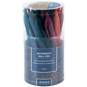 Ballpoint pen Axent Earth Colors AB1097-02-A, 0.7 mm, retractable, blue