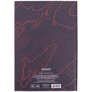 Notebook Earth Colors 8422-576-A, A4, 96 sheets,  squared, Galactic
