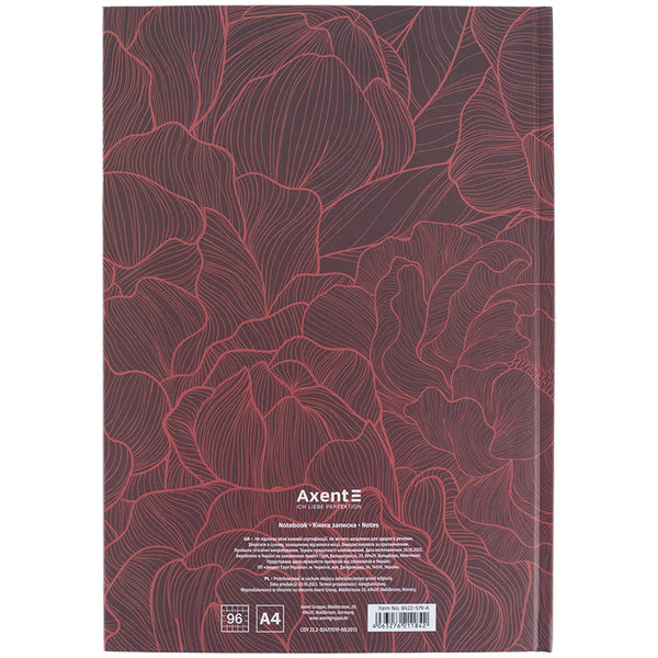 Notizbuch Earth Colors 8422-579-A, A4, 96 Blätter, Zelle, Graceful