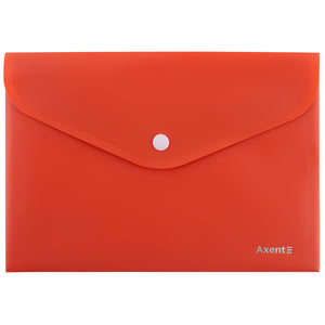 Folder with button Axent Earth colors 1522-28-A, A5, coral