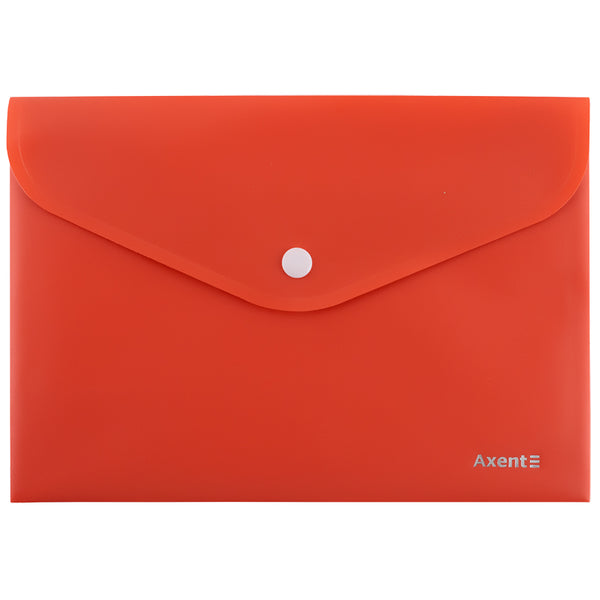 Folder with button Axent Earth colors 1522-28-A, A5, coral