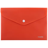 Folder with button Axent Earth colors 1522-28-A, A5, coral