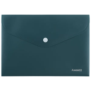 Folder with button Axent Earth colors 1522-30-A, A5, green