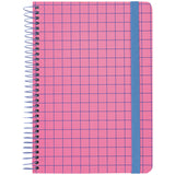 Spiralnotizbuch Axent 8460-2-A, A5, 120 Blatt, Zelle, Hardcover, rosa