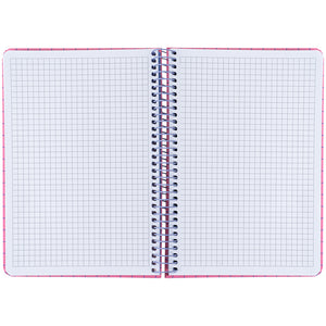 Spiralnotizbuch Axent 8460-2-A, A5, 120 Blatt, Zelle, Hardcover, rosa