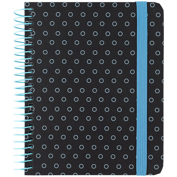 Spiral notebook Axent 8461-3-A, B6+, 120 sheets, squared, hard cover, graphite