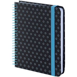 Spiral notebook Axent 8461-3-A, B6+, 120 sheets, squared, hard cover, graphite