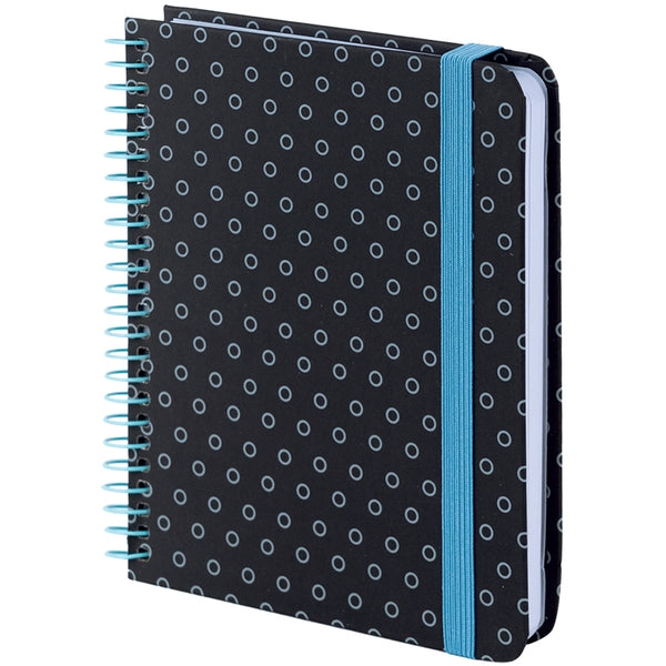 Spiral notebook Axent 8461-3-A, B6+, 120 sheets, squared, hard cover, graphite