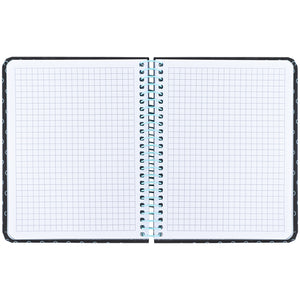 Spiral notebook Axent 8461-3-A, B6+, 120 sheets, squared, hard cover, graphite