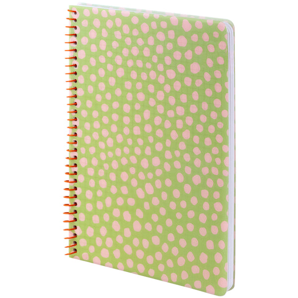 Spiral notebook Axent 8462-1-A, A5, 80 sheets, squared, plastic cover, light green
