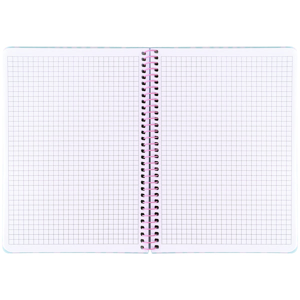 Spiralnotizbuch Axent 8462-2-A, A5, 80 Blatt, Zelle, Kunststoffabdeckung, blau