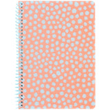 Spiralnotizbuch Axent 8462-3-A, A5, 80 Blätter, Zelle, Kunststoffabdeckung, Pfirsich