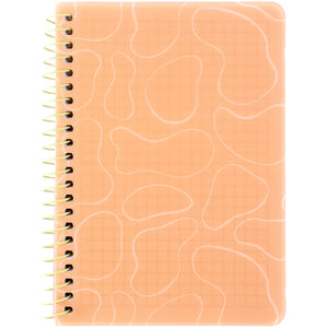 Spiralnotizbuch Axent 8463-3-A, B6, 80 Blatt, Zelle, Kunststoffabdeckung, orange