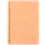 Spiralnotizbuch Axent 8463-3-A, B6, 80 Blatt, Zelle, Kunststoffabdeckung, orange