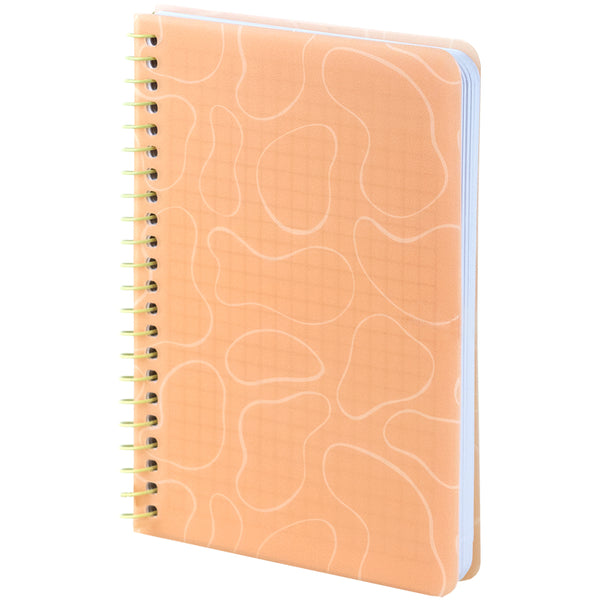 Spiralnotizbuch Axent 8463-3-A, B6, 80 Blatt, Zelle, Kunststoffabdeckung, orange