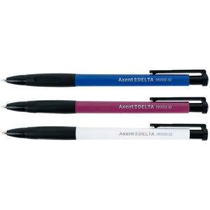 Ballpoint pen Axent Delta DB2032-02, retractable, 0.7 mm, blue