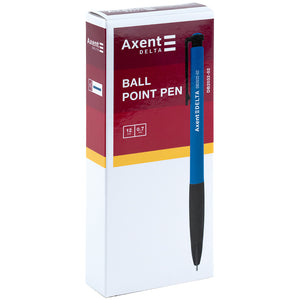 Ballpoint pen Axent Delta DB2032-02, retractable, 0.7 mm, blue