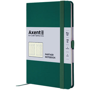 Notebook Axent Partner 8201-61-A, 125x195 mm, 96 sheets,  squared, green forest