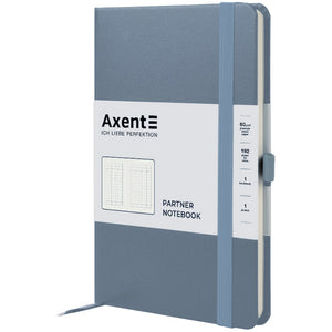 Notebook Axent Partner 8201-62-A, 125x195 mm, 96 sheets,  squared, grey