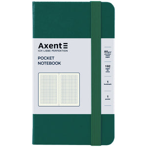 Notizbuch Axent Partner 8301-61-A, 95x140 mm, 96 Blatt, Zelle, waldgrün