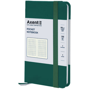 Notizbuch Axent Partner 8301-61-A, 95x140 mm, 96 Blatt, Zelle, waldgrün