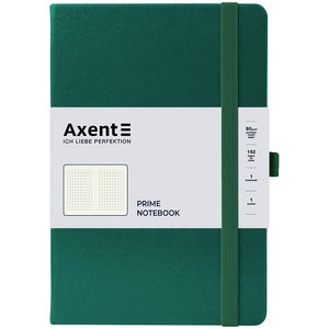Notizbuch Axent Partner Prime 8305-61-A, 145x210 mm, 96 Blatt, Zelle, waldgrün
