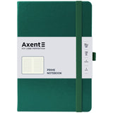 Notizbuch Axent Partner Prime 8305-61-A, 145x210 mm, 96 Blatt, Zelle, waldgrün