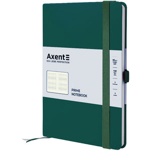Notizbuch Axent Partner Prime 8305-61-A, 145x210 mm, 96 Blatt, Zelle, waldgrün