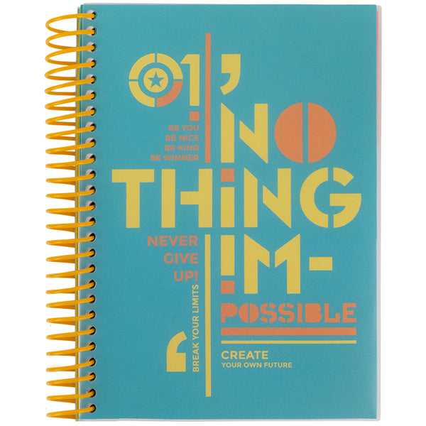 Notebook with dividers Axent 8405-12-A, A5, 120 sheets, squared, turquoise