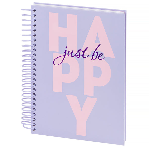 Spiral notebook Axent Happy 8464-2-A, A5, 120 sheets, squared, hard cover