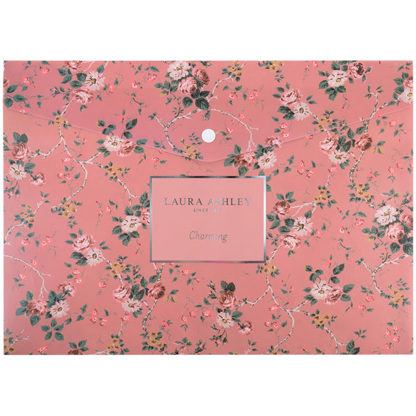 Folder with button Axent Laura Ashley, Charming 1495-30-A, A4+