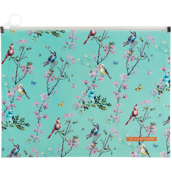 Zipper folder zip-lock Axent Olga Selyshcheva, Spring 1497-33-A, A4+